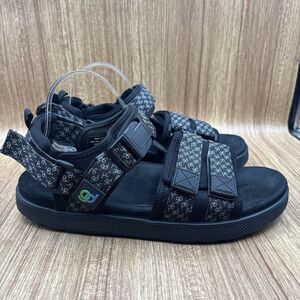 Gravity Defyer Verso Cloud Mens Cafe‎ Sport Sandals Black Hook Loop Size 12